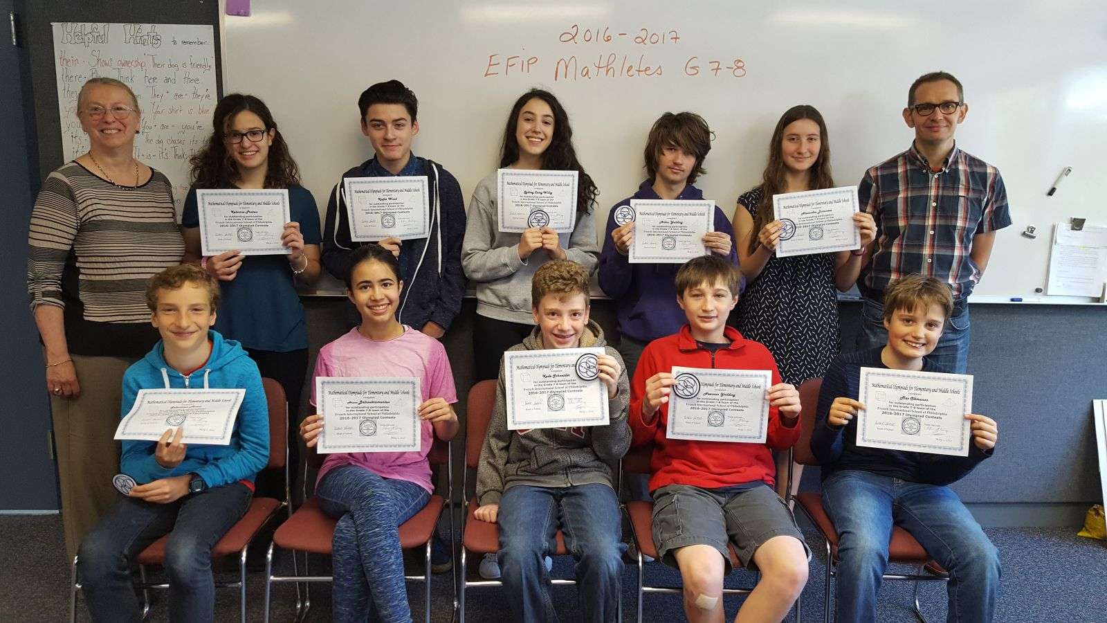 French International School Mathletes Earn National Awards French